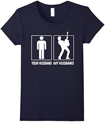 Women's My Husband Playing Guitar Medium Navy
