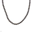 Necklace With Genuine 4.0mm Freshwater Pearls Well Made in Yellow Gold. Total item weight 11.0g Length 16.5in
