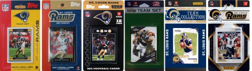 NFL St. Louis Rams Six Different Licensed Trading Card Team Sets