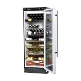 Haier HVFM102ABL 102 Bottle Capacity Premiere Wine Cellar - Black/Silver Trim
