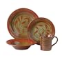 Pfaltzgraff Copper Leaf 32-Piece Dinnerware Set, Service for 8