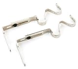 Umbra Double Drapery Rod Bracket, Pewter