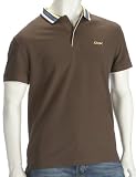 Reebok Polo T-Shirt Mens Brown/White - Large