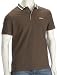 Reebok Polo T-Shirt Mens Brown/White - X-Large