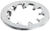 Zinc Plated Steel Internal Tooth Lock Washer, 1/4