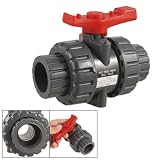 Buy Amico Irrigation Fittings Double Port 1 PVC Tube Ball Valve by uxcell