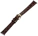Timex Women's Q7B882 Padded Crocodile Grain 12mm Brown Replacement Band