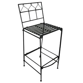 Click here to buy PTC Home and Garden Folding Bar Stool, Black by PTC.