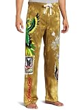 Ed Hardy Men's Vintage Skull Love Lounge Pant,Ivory,Large