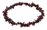 Single Strand Stretch Chip Bracelet - Rhodolite Garnet