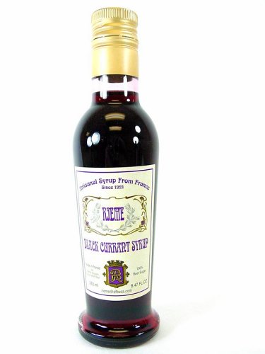 Rieme All Natural French Cassis Black Currant Syrup - 8.47 Fl Oz (250 Ml) by Rieme