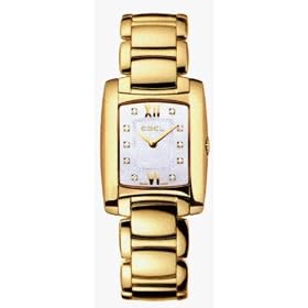 Click here to buy Ebel Brasilia Women's Mother-of-Pearl Diamond Dial 18K Yellow Gold Watch 8976M23 98500 1215612 .