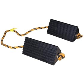 VESTIL Rubber Airplane Wheel Double-Chock
