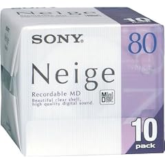 SONY MD80 Minidisc Neige 80 Min. 10 Pack