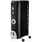 DeLonghi EW7707CB Safeheat 1500W ComforTemp Portable Oil-Filled Radiator - Black