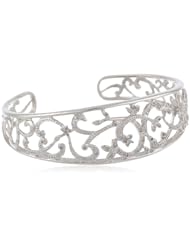 Sterling Silver Diamond Cuff Bracelet (1/4 cttw)