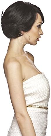 100% Real Human Black Short Hair Wigs for Women, Black Women, Korean Wig and Girls. This High Quality New Sexy Wig Brings Glamor Hair Wig Fashion to a New Level. Use a Wig Cap and Wig Brush and Wig Comb for Optimal Natural Beauty
