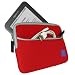 Igadgitz Red Neoprene Sleeve Case Cover With Front Pocket Fo