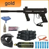 Tippmann Custom Pro 98 Paintball Gun Gold Starter Package