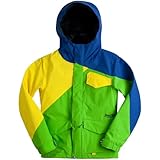 Volcom Boys 8-20 Trace Insulated Jacket, Lime, Small