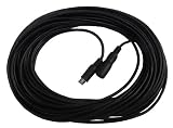 Clover Electronics CA100H 100-Feet 6 Pin Din Extension Cable for HDC Series - Small (Black)
