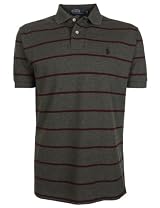 Ralph Lauren Mens Polo Shirt Striped Grey