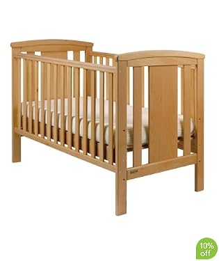 East Coast Nursery Katie Cot Bed - Beech