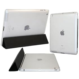 iTALKonline ProGel CLEAR TRANSPARENT Back Cover Glossy Tough TPU Case / Skin for Apple iPad 2 (2011) 2nd generation iPad 3 "The New iPad Retina Display" (2012) 3rd Generation (Wi-Fi and Wi-Fi + 3G + 4G) 16GB 32GB 64GB works with GENUINE Apple iPad 2 Smart Cover