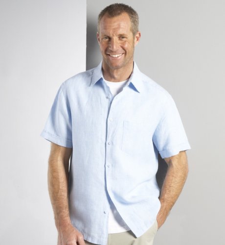 Big & Tall Blue Harbour Pure Linen Chambray Shirt