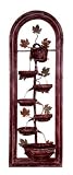 Alpine Pottery Wall Fountain 6 Drop In Mauve 14x10x40