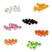 Lot of 84 Orange, Yellow, Light Green, Fall Leaf Red, White, Pink, Purple Simulated C...