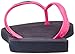 Havaianas Women's Slim Logo Pop-Up Flip Flop Sandal, Navy Blue/Pink, 7/8 M US