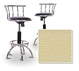 2 24"-29" Yellow Vinyl Seat Chrome Metal Adjustable Custom Barstools (Veloc ....