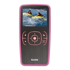 Kodak Zx1 HD Pocket-Camcorder (SDHC Karte, 5,1 cm (2 Zoll) Display, USB 2.0) rosa