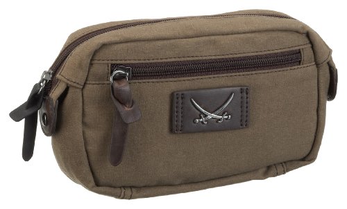 Sansibar Toiletry Bag B-128 SE 48, Unisex - Erwachsene Kulturtasche, grün, (olive 48), 21,5x5x12