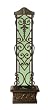 Copper Falls Water Trellis Fountain Antique Copper with Green Tinted Glass By Bluworld
