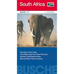 South Africa 1 : 2 200 000: Road Map & Town Index, Cape Town / Cape Peninsula, Southern Coast / Garden Route, National Parks, Points of Interest
