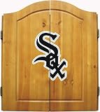 Chicago White Sox Dart Board Cabinet Set