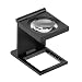 PEAK TS1006SA3 Aluminum Single Lens Linen Tester, 6X Magnification, 1.1" Lens Diameter, 1" Field View, Black