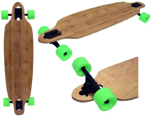 BAMBOO DROP THROUGH THRU LONGBOARD SKATEBOARD COMPLETE 9 in X 36 in