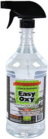 Easy Oxy Multipurpose Non-Toxic, Biodegradable Spray Cleaner - Citrus Scented 32 oz. - SAFE FOR ALL NATURAL STONE!