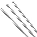 Ableware 745670170 Reusable Rigid Clear Plastic Straws (Bag of 3)