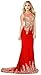 Babyonline Trumpet Long Evening Dress Lace beads Cap Sleeve Party Prom gowns