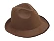 Adult Brown Felt Fedora Hat