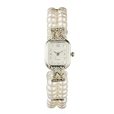 Sterling Silver 2-Row Genuine Pearl Watch