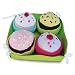 Yellow Label Kids Cupcakes Knitted Toys (Set of 4)