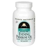 EVENING PRIMROSE OIL : Source Naturals Evening Primrose Oil 500mg (50mg GLA), 180 softgels (Pack of 2)