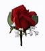 Red Silk Rose Boutonniere