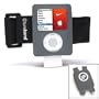 Tuneband and Shoe Pouch, Grantwood Technology's Armband, Silicone Skin and Screen Protector for iPod Nano, 3rd Generation, Includes Shoe Pouch for Nike+iPod, Both GRAY.