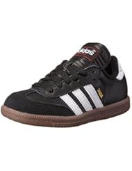 Shoes: adidas Samba Classic Leather Soccer Shoe (Toddler/Little Kid/Big Kid),Black/ White,13.5 M US Little Kid - adidas Performance